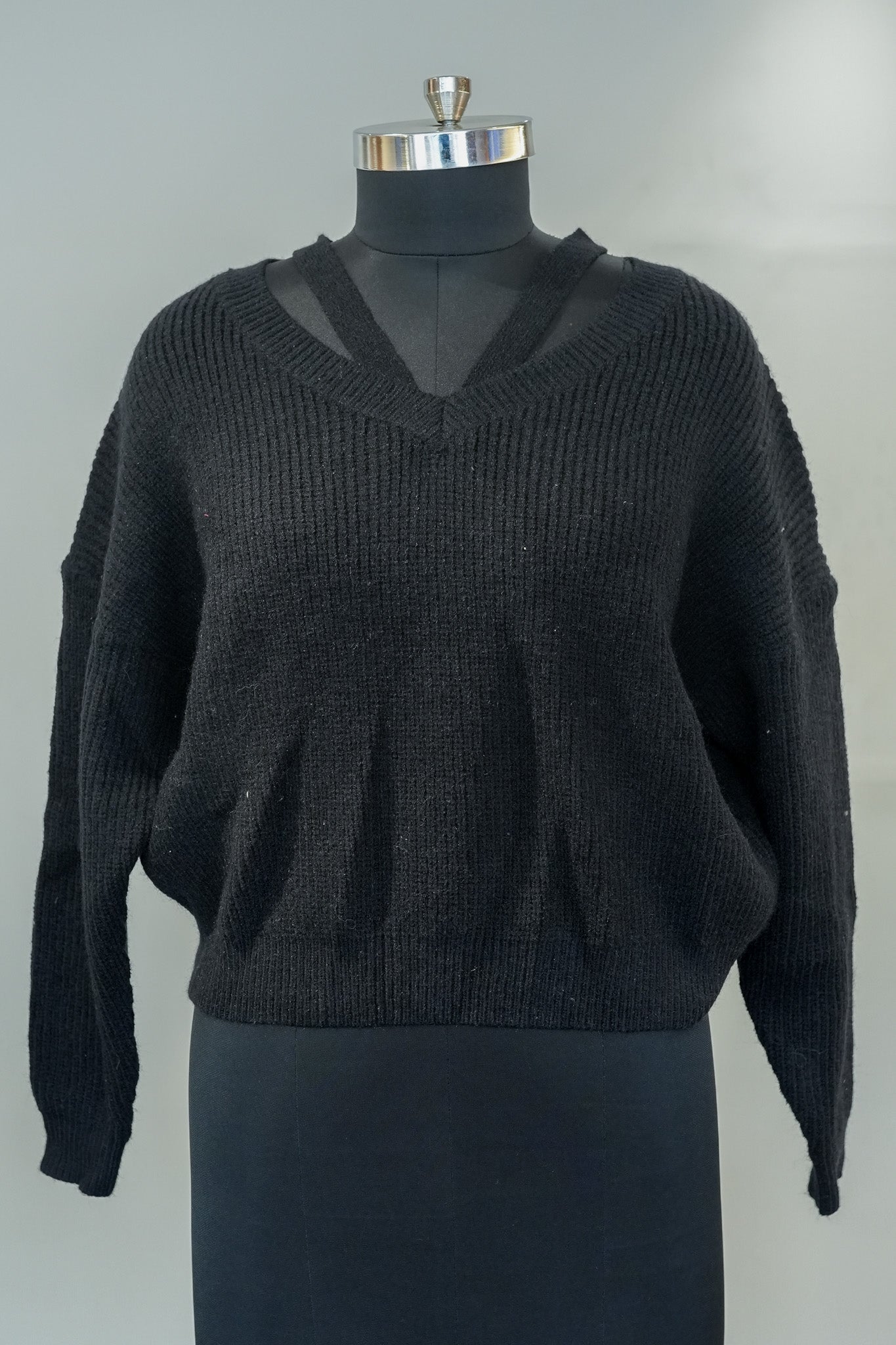 Black Loose Fit Sweater