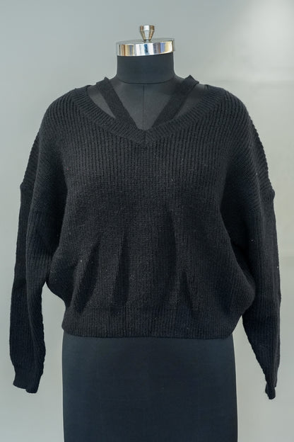 Black Loose Fit Sweater