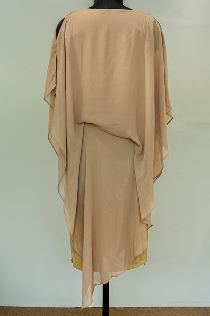 Beige Kaftan Style Kurta
