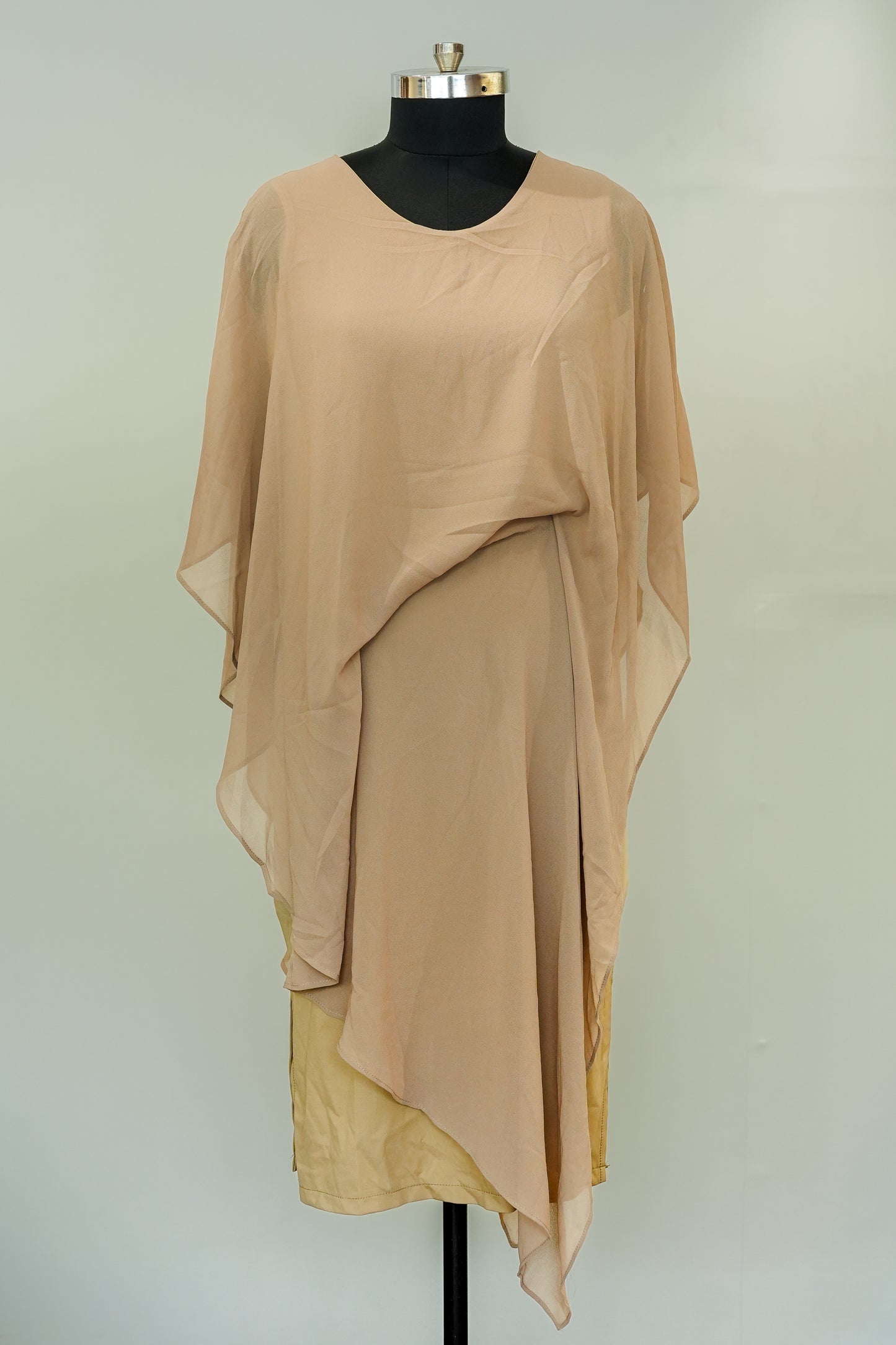Beige Kaftan Style Kurta