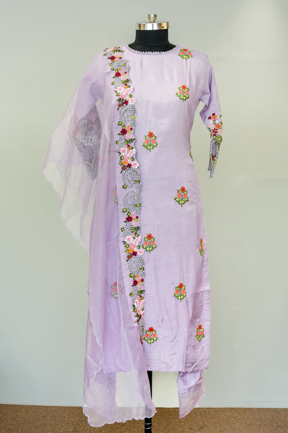 Sunira Floral Embroidered Suit Set