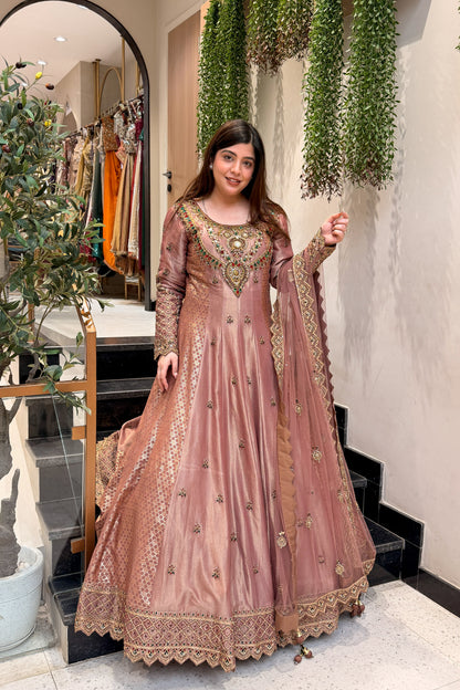 Nirbhi Hand Embroidered Anarkali with Dupatta