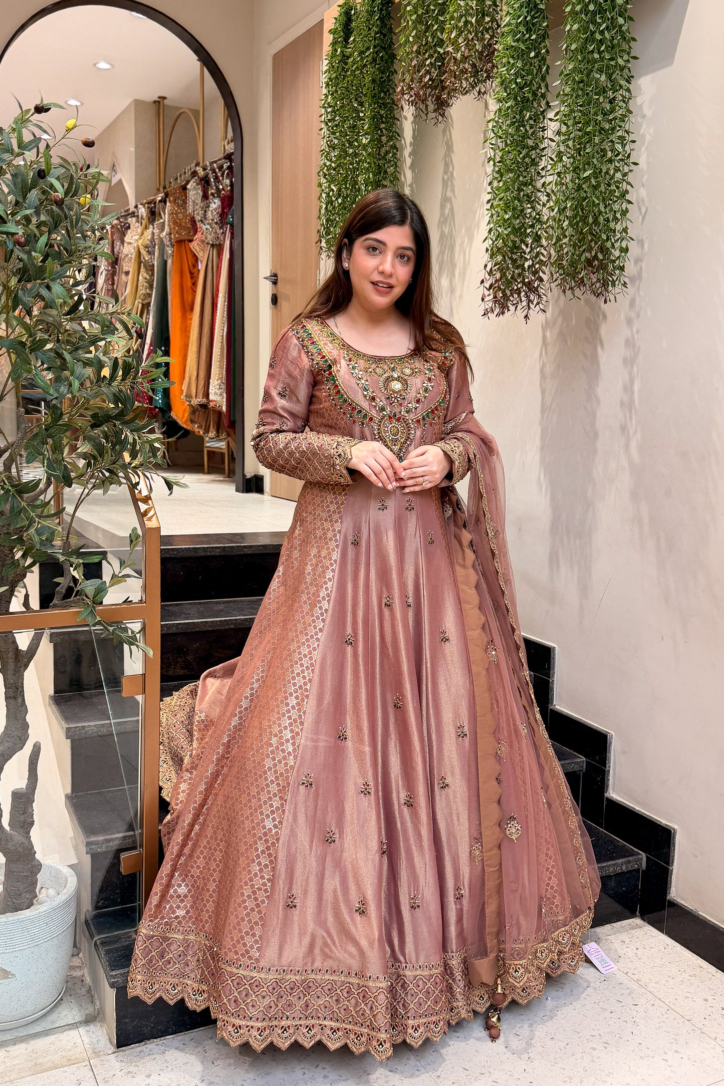 Nirbhi Hand Embroidered Anarkali with Dupatta