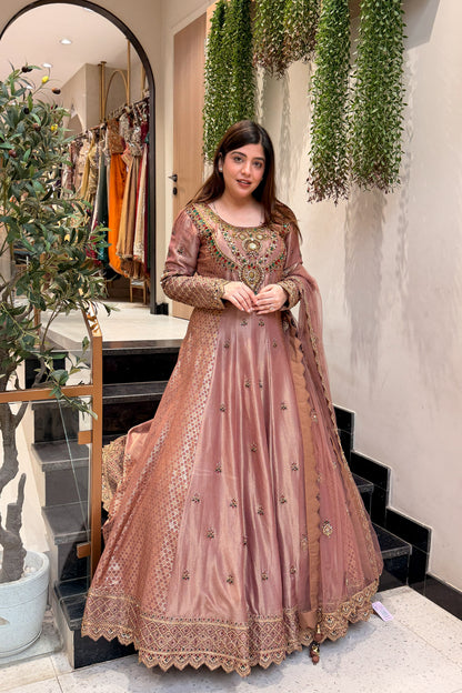 Nirbhi Hand Embroidered Anarkali with Dupatta