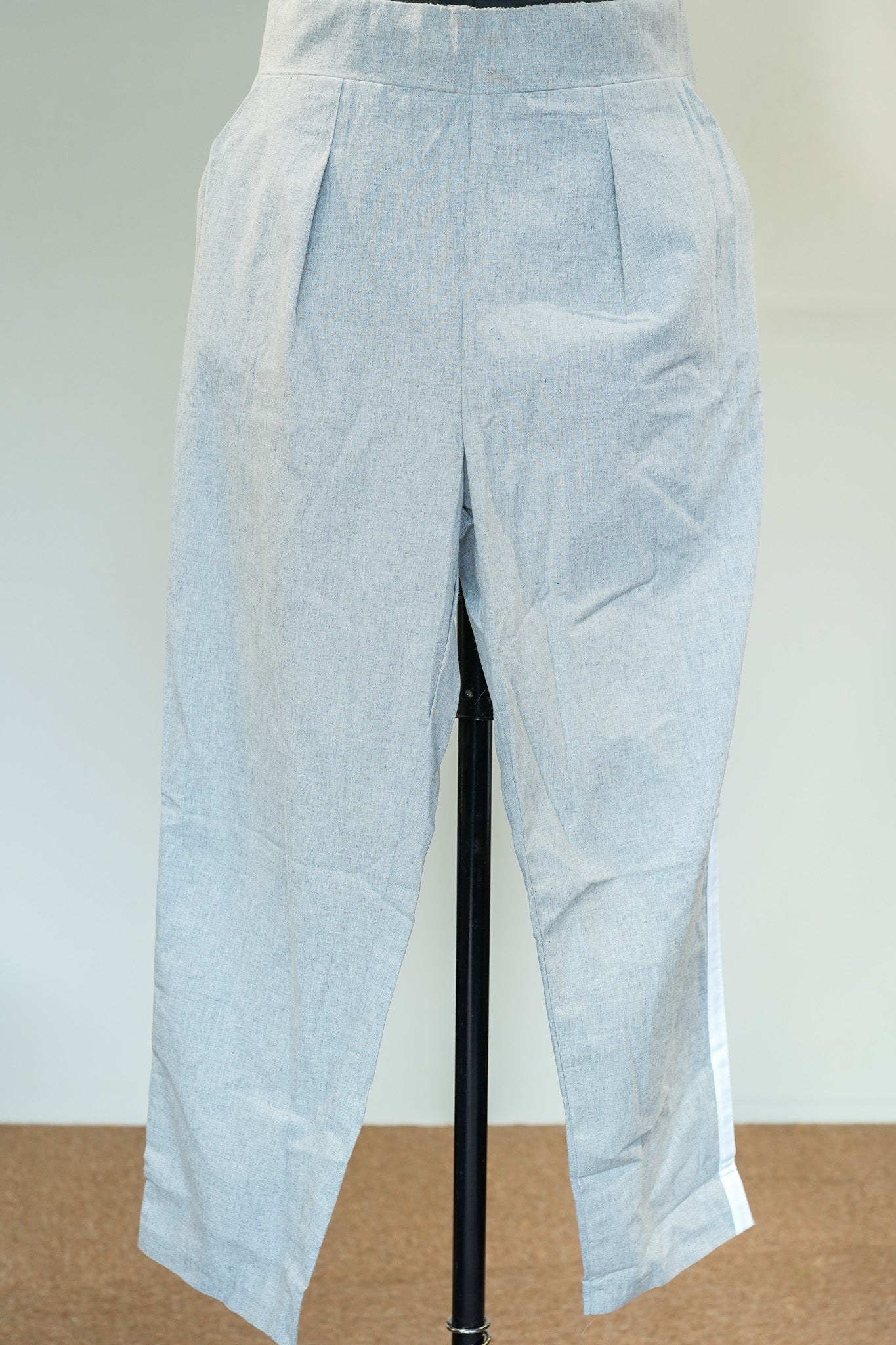 Grey Straight Pants