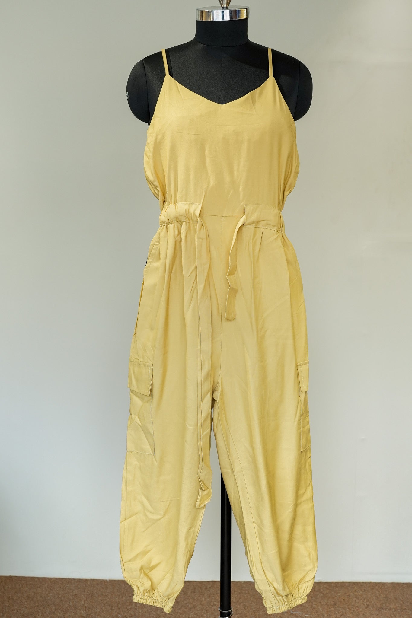 Relaxed Fit Yellow Jumpsuit