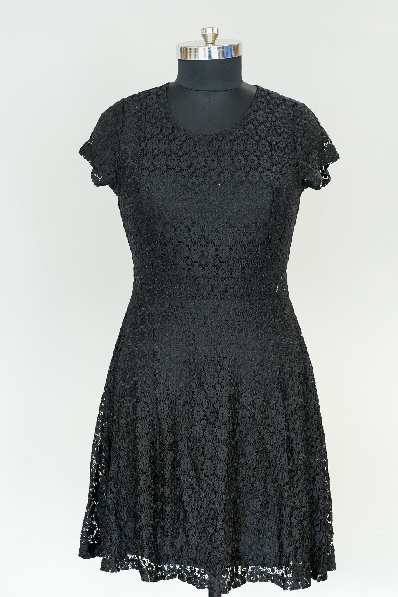 Black Cutwork Dress
