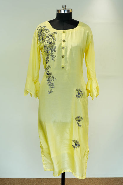 Floral Embroidered Kurta