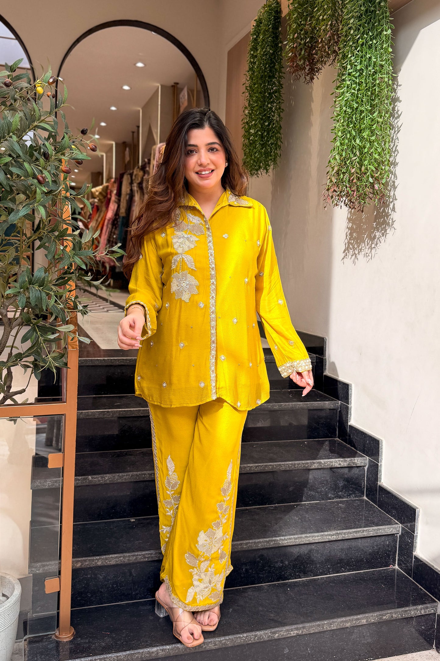 Kaazi Embroidered Co ord Set