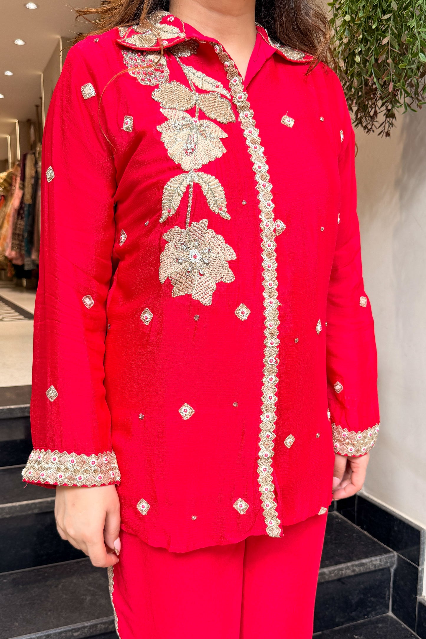 Kaazi Embroidered Co ord Set