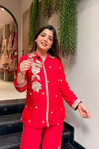 Kaazi Embroidered Co ord Set