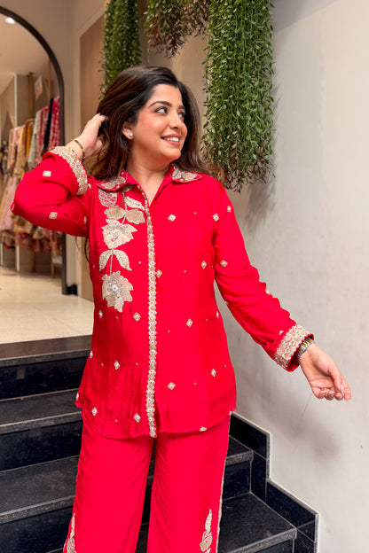 Kaazi Embroidered Co ord Set