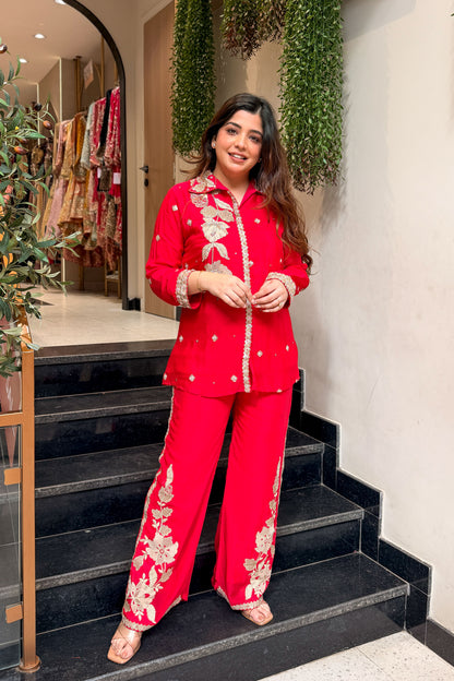 Kaazi Embroidered Co ord Set
