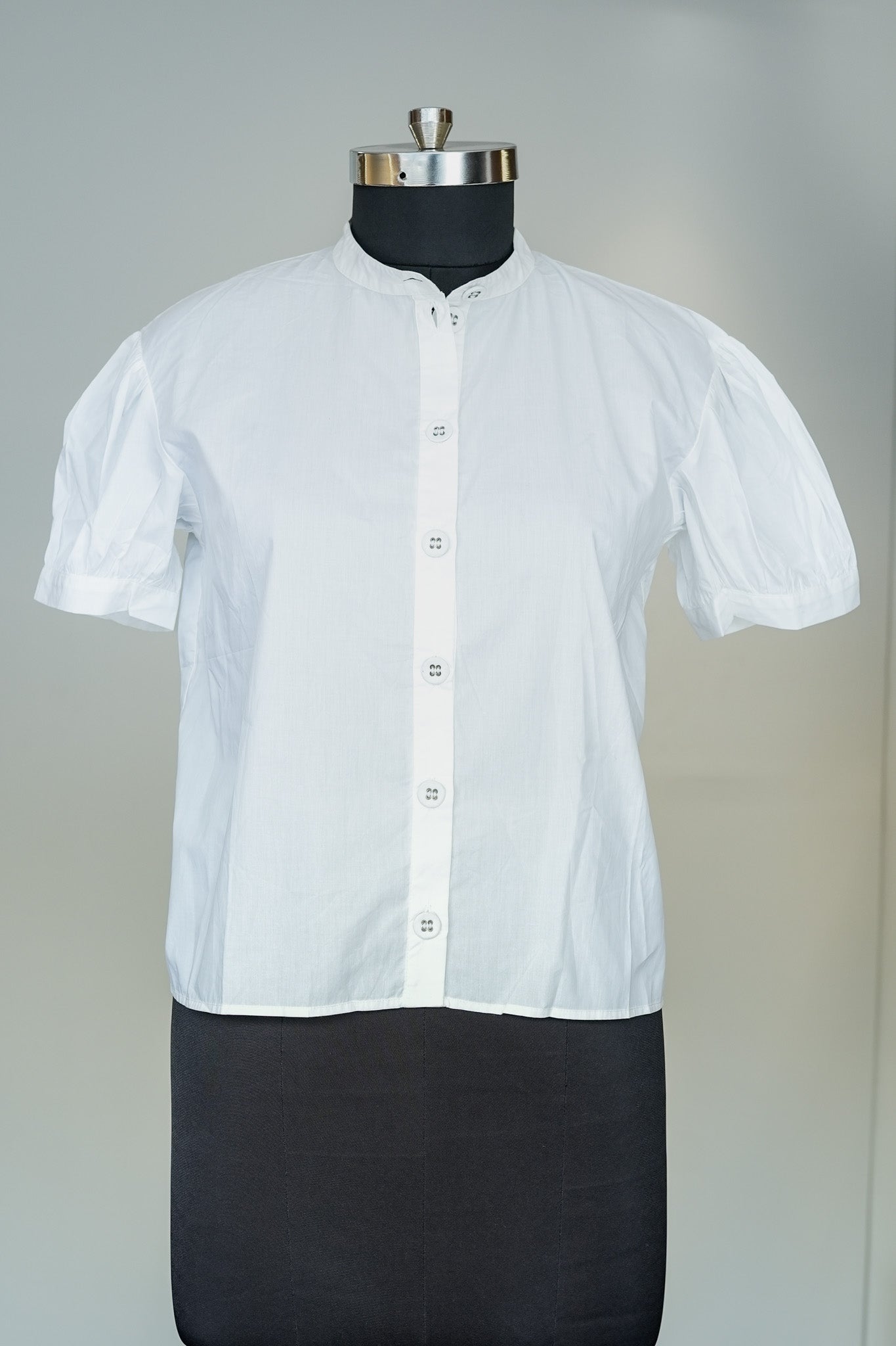 White Balloon Sleeves Top