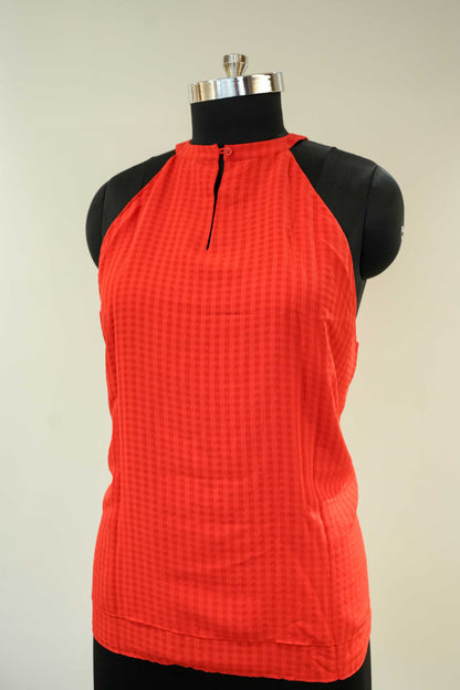 Red Frill Top