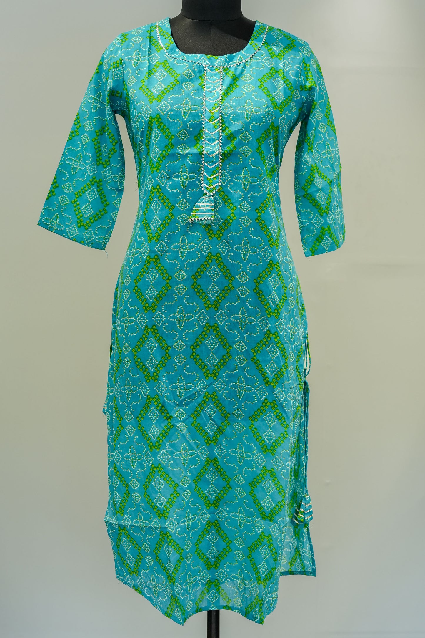 Sea Green Printed Kurta