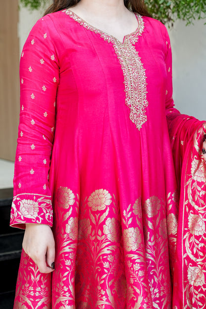 Charvika Embroidered Anarkali Suit Set