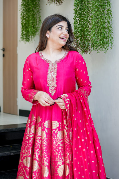 Charvika Embroidered Anarkali Suit Set