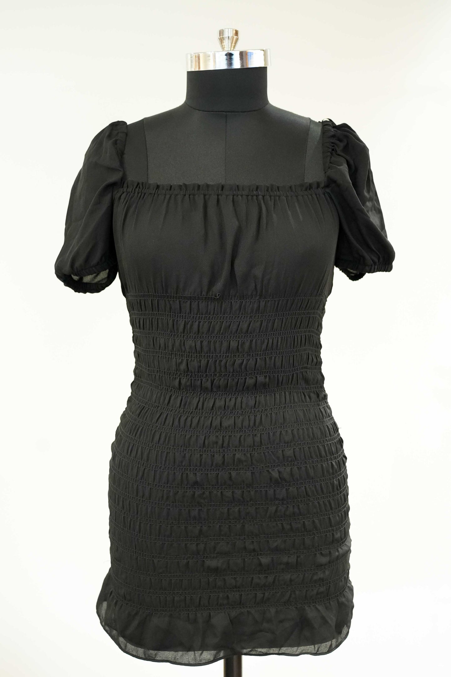 Black Off Shoulder Short Dress