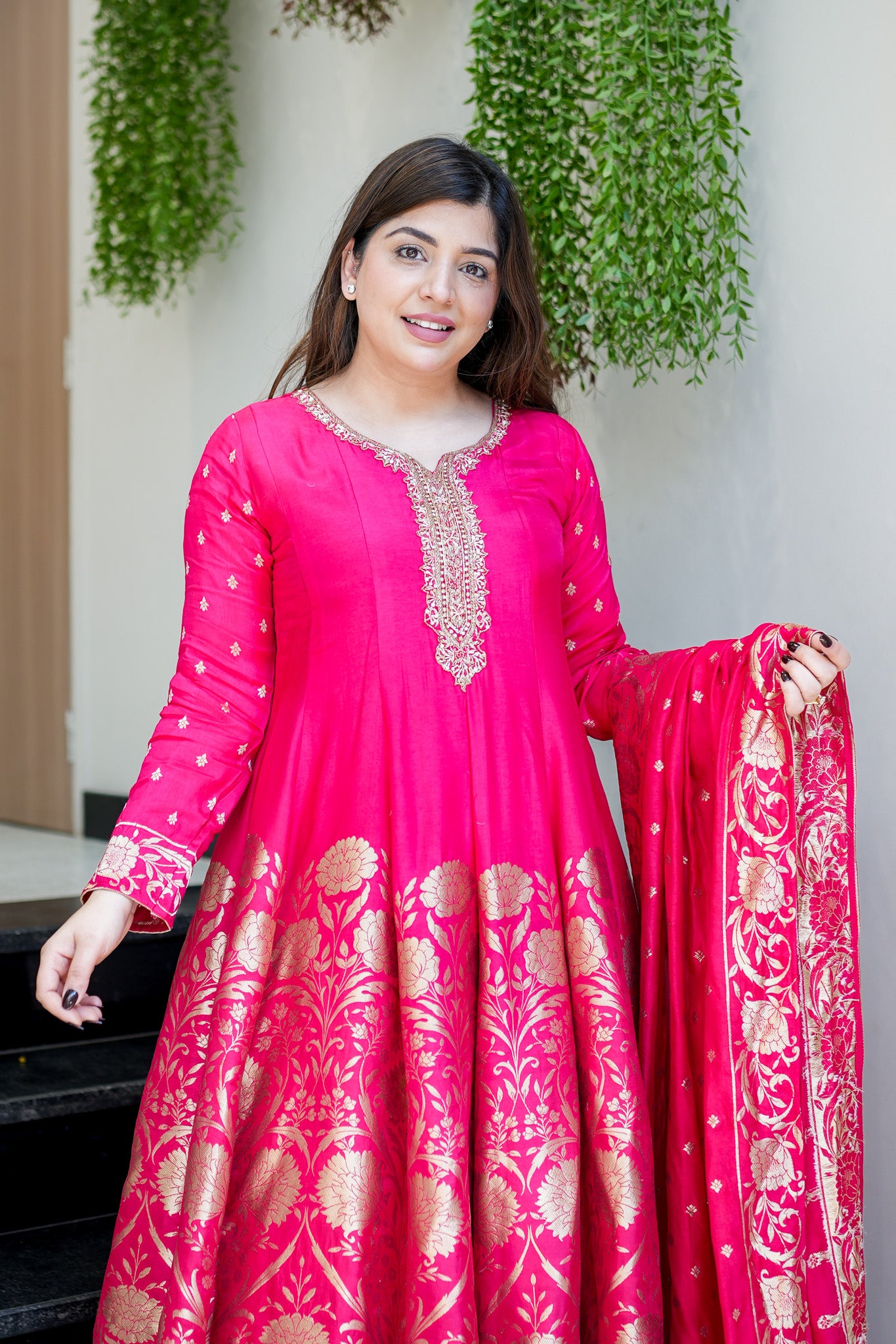 Charvika Embroidered Anarkali Suit Set