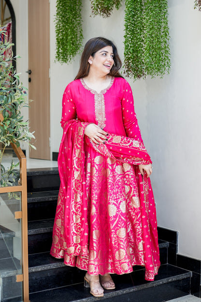 Charvika Embroidered Anarkali Suit Set