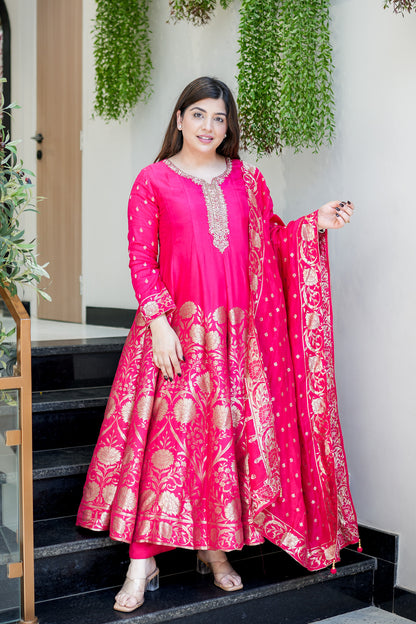 Charvika Embroidered Anarkali Suit Set