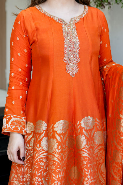 Charvika Embroidered Anarkali Suit Set