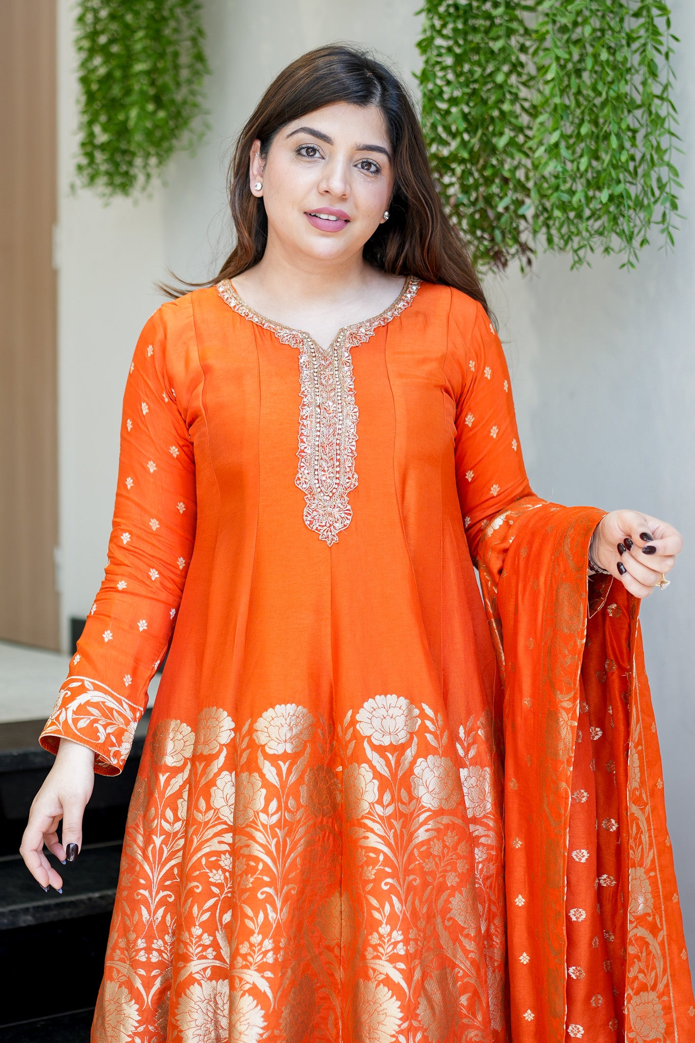 Charvika Embroidered Anarkali Suit Set