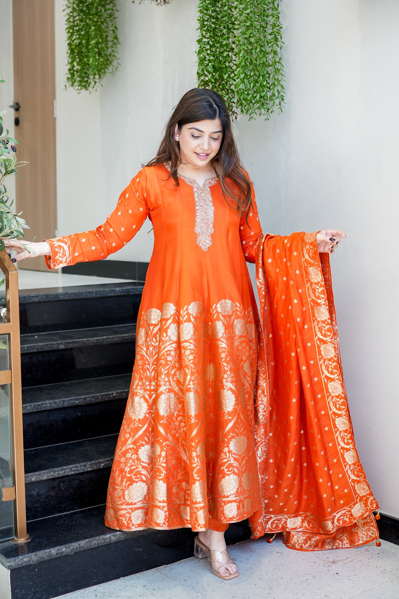 Charvika Embroidered Anarkali Suit Set