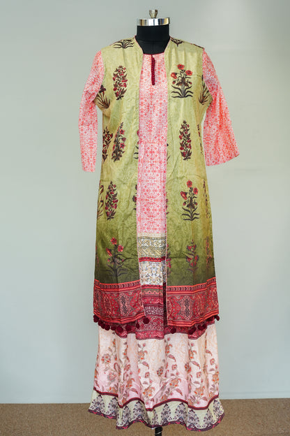 Ramaya Printed Jacket Style Anarkali