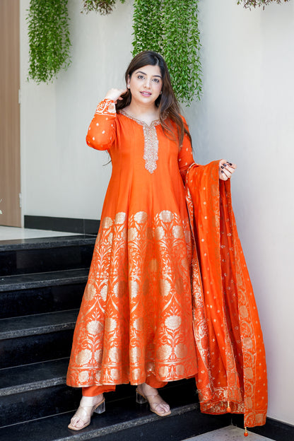 Charvika Embroidered Anarkali Suit Set