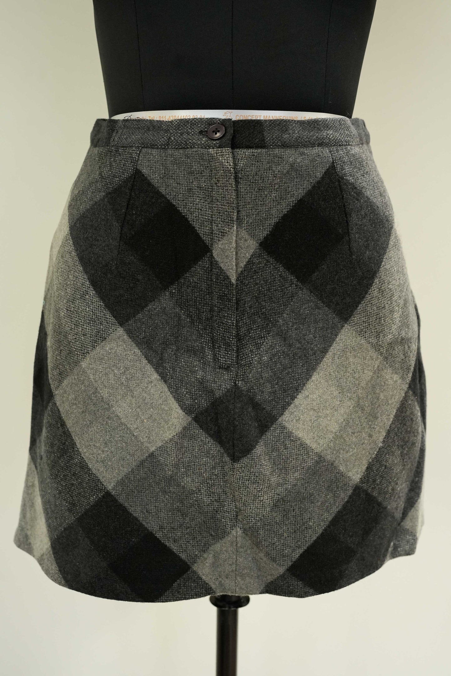 Check Warm Short Skirt