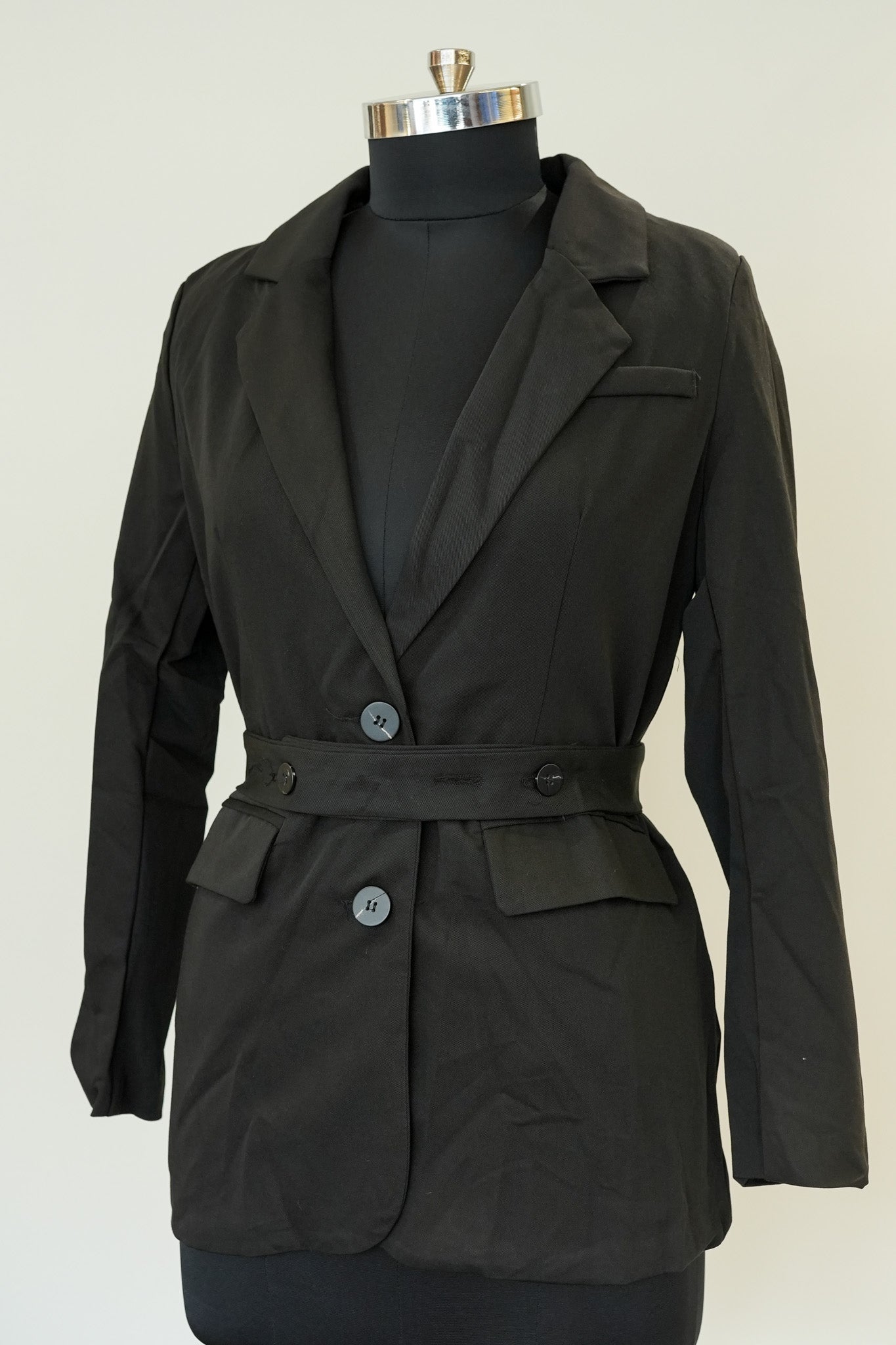Black Belted Coat