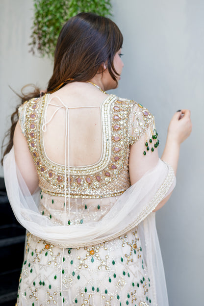 Zarmin Hand Embroidered Garara Set