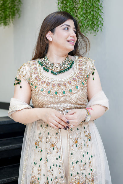 Zarmin Hand Embroidered Garara Set