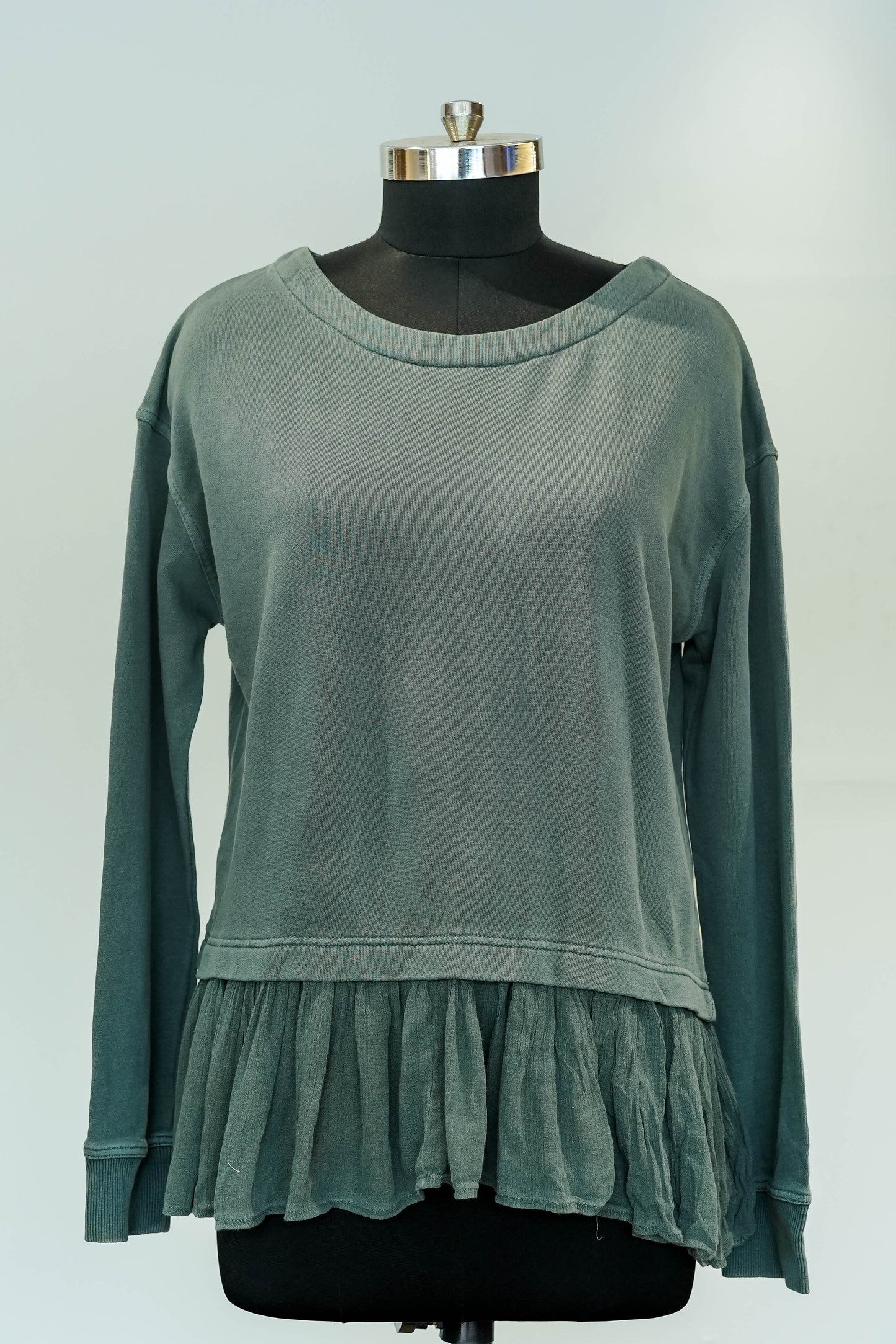 Olive Green Full Sleeves Top