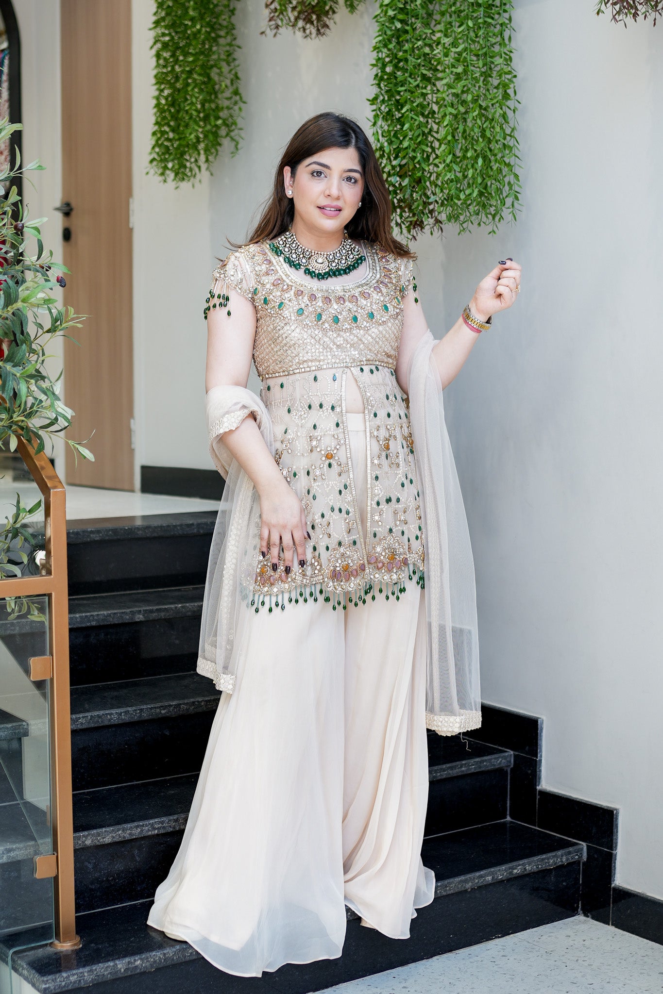 Zarmin Hand Embroidered Garara Set