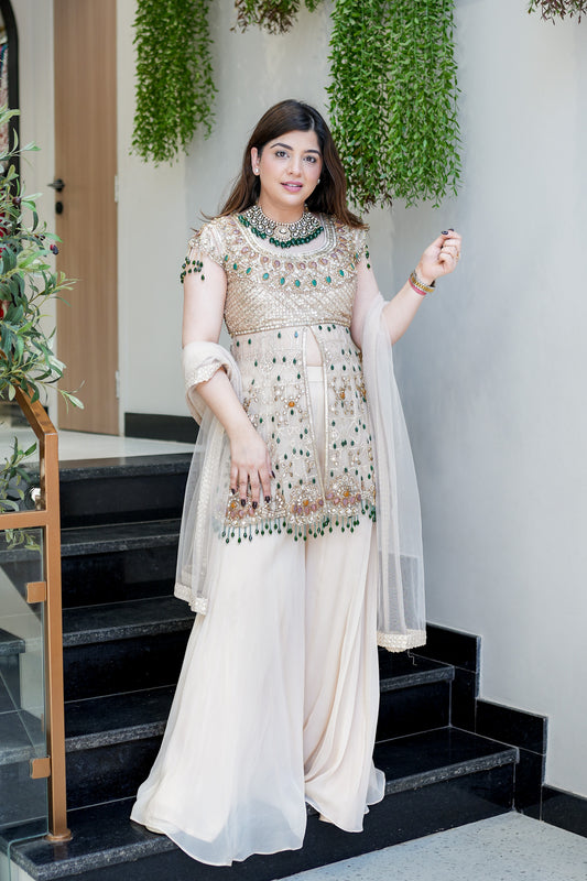 Zarmin Hand Embroidered Garara Set
