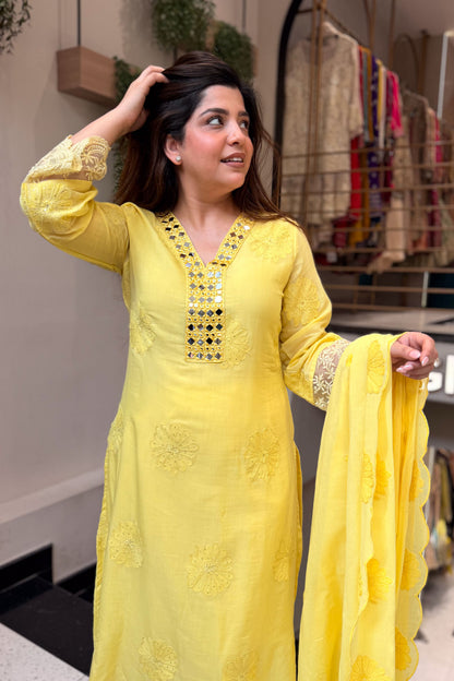 Aavishi Embroidered Suit Set