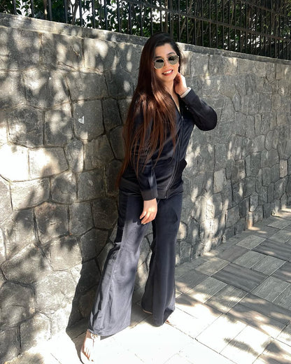 Liora Black Evil Eye Patch Tracksuit