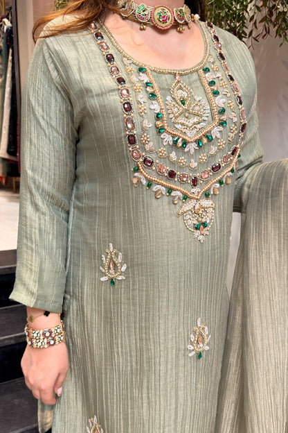 Rupika Hand Embroidered Suit Set