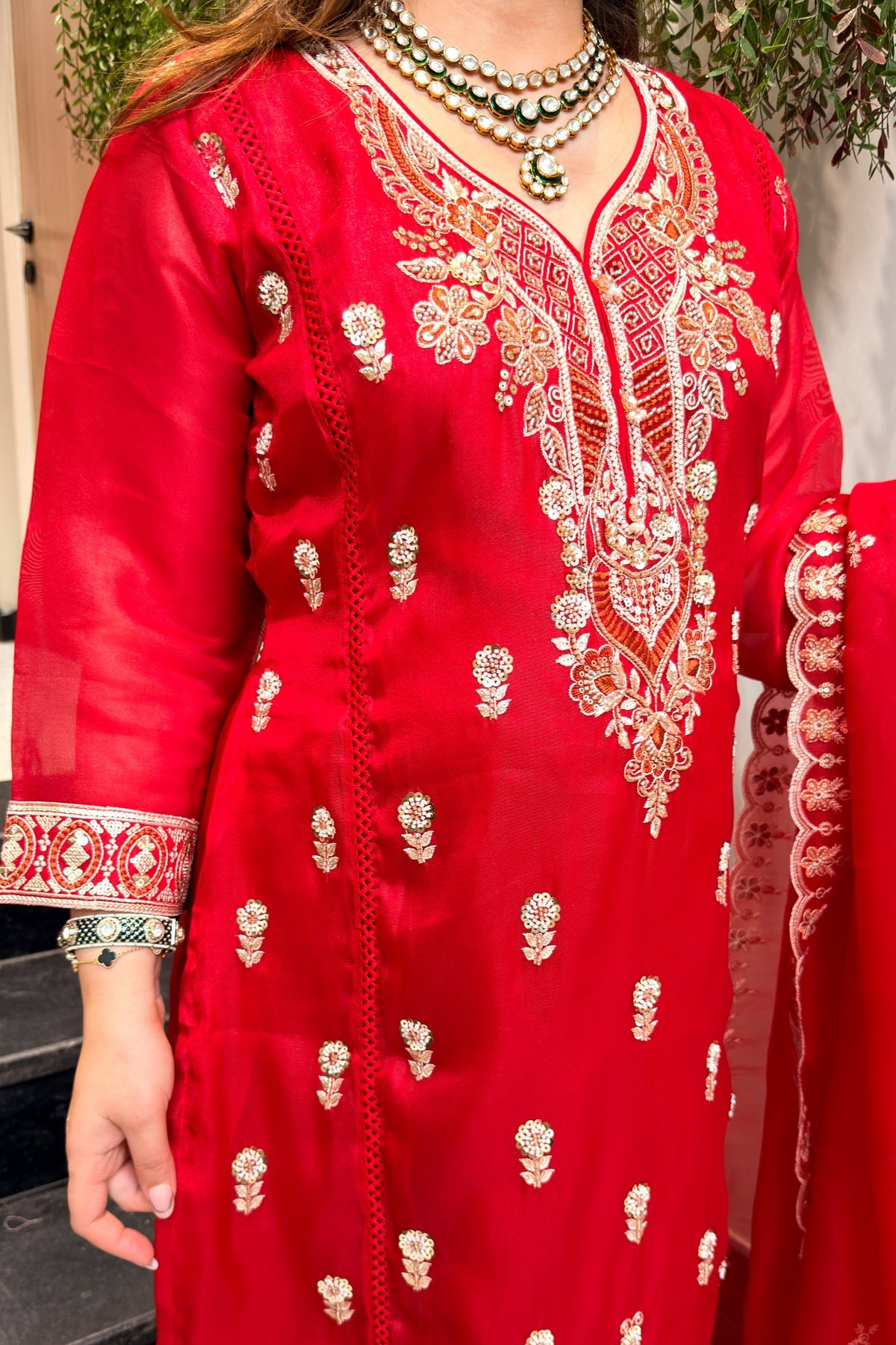 Iqra Hand Embroidered Suit Set