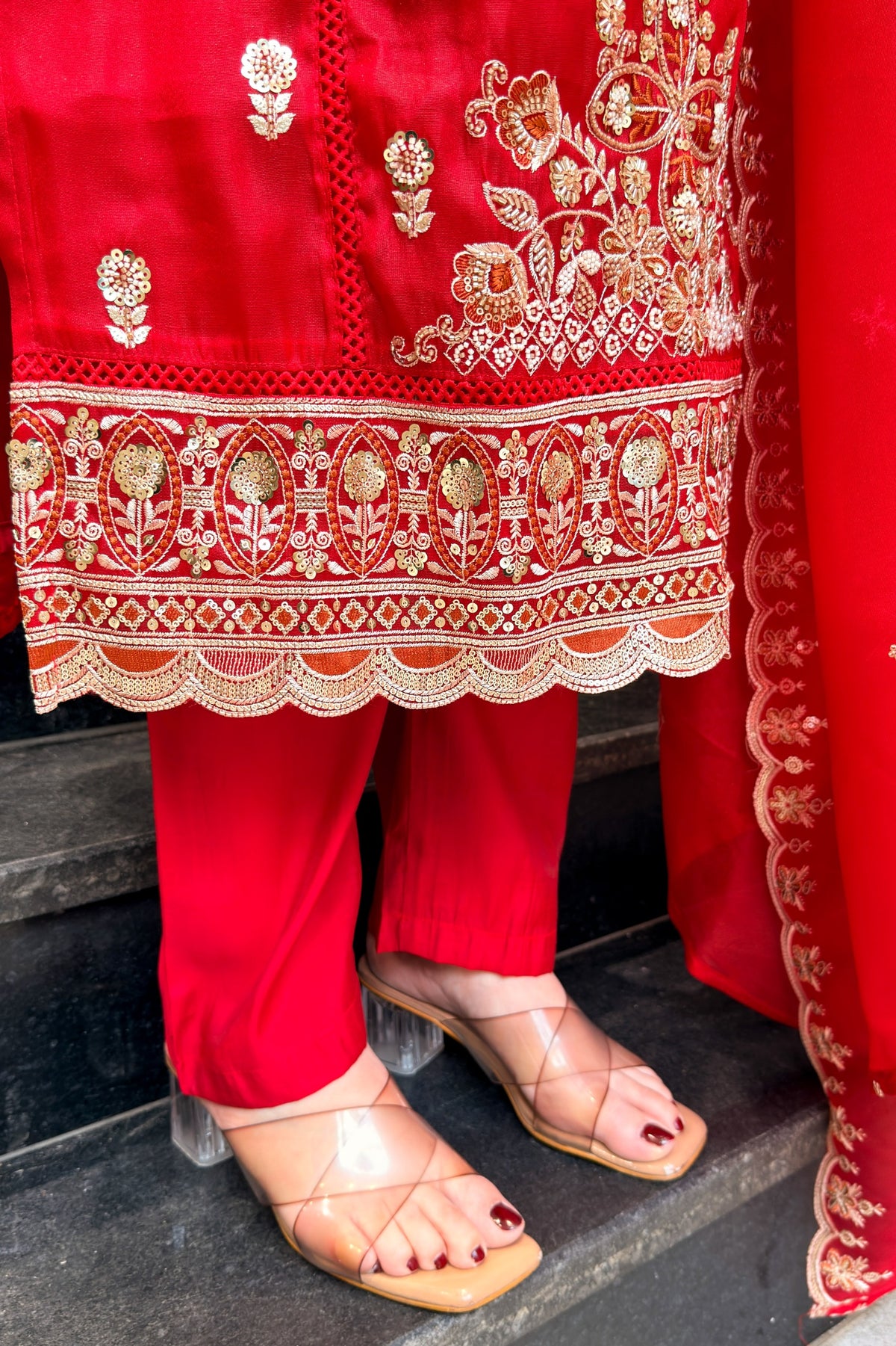 Iqra Hand Embroidered Suit Set