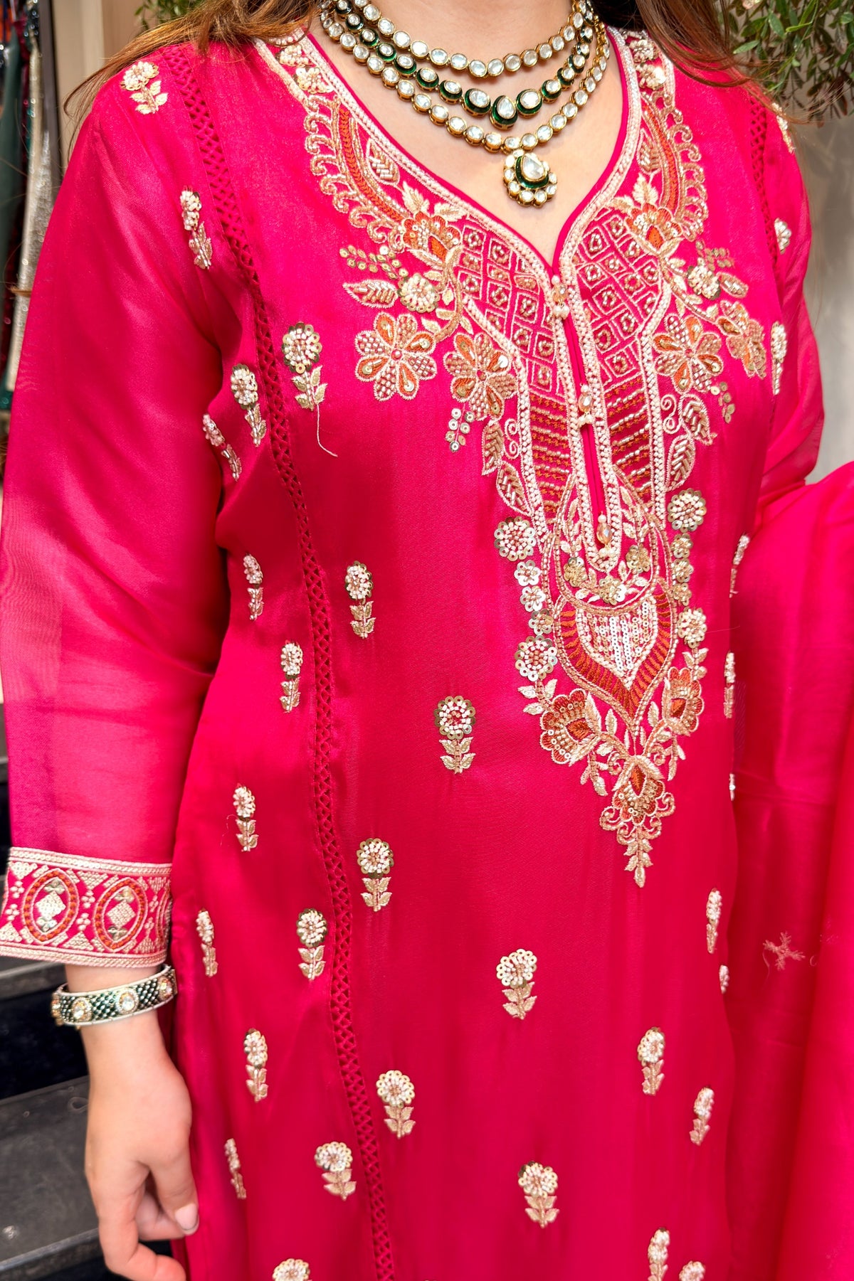 Iqra Hand Embroidered Suit Set