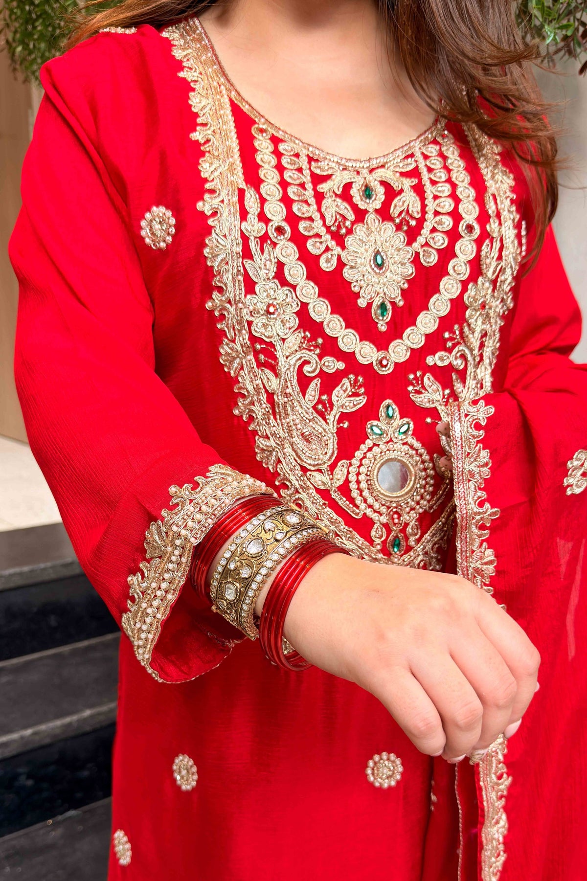 Nadira Embroidered Suit Set