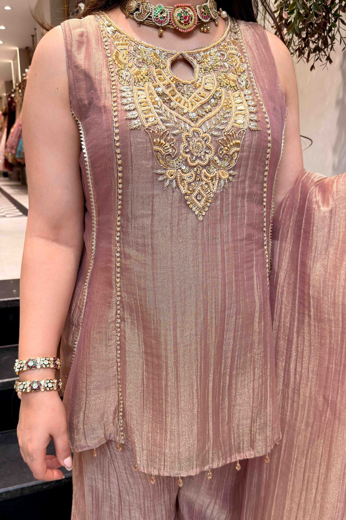 Varah Embroidered Garara Suit Set
