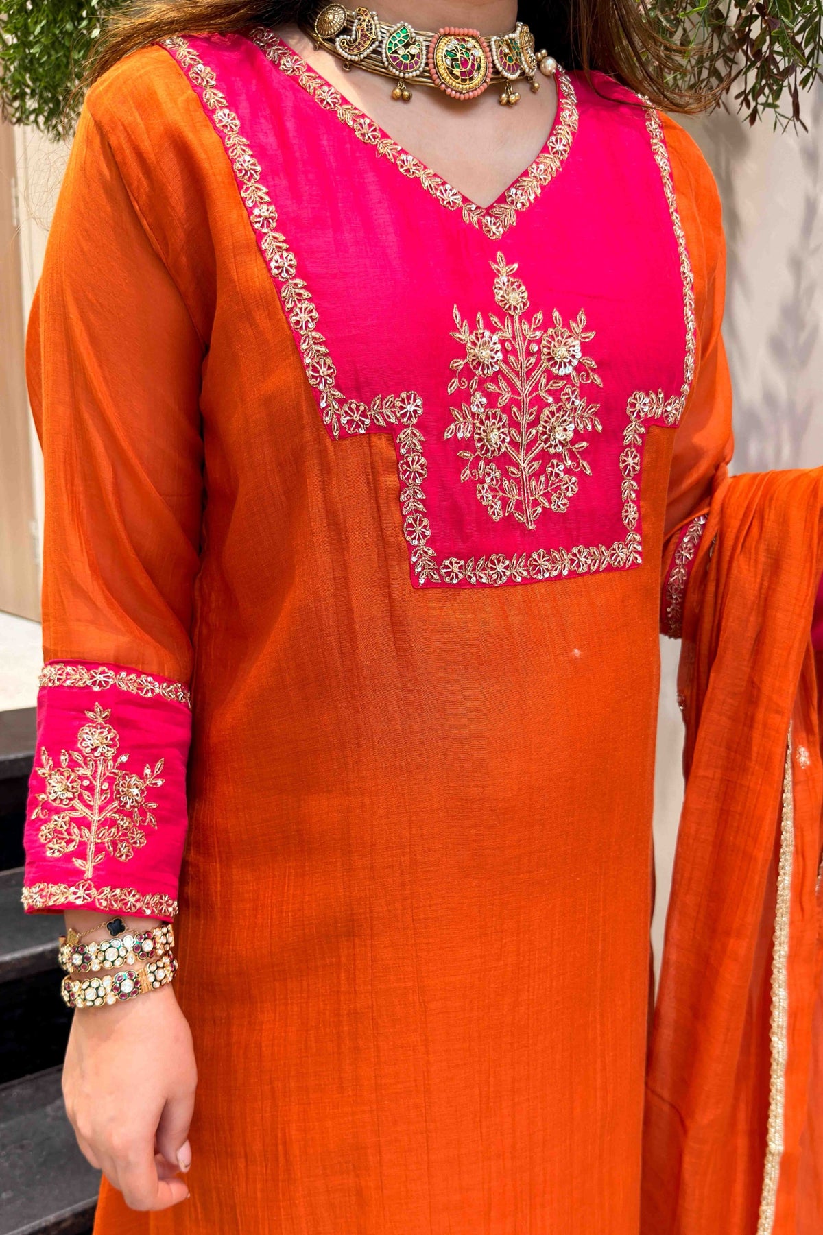 Priyal Hand Embroidered Suit Set