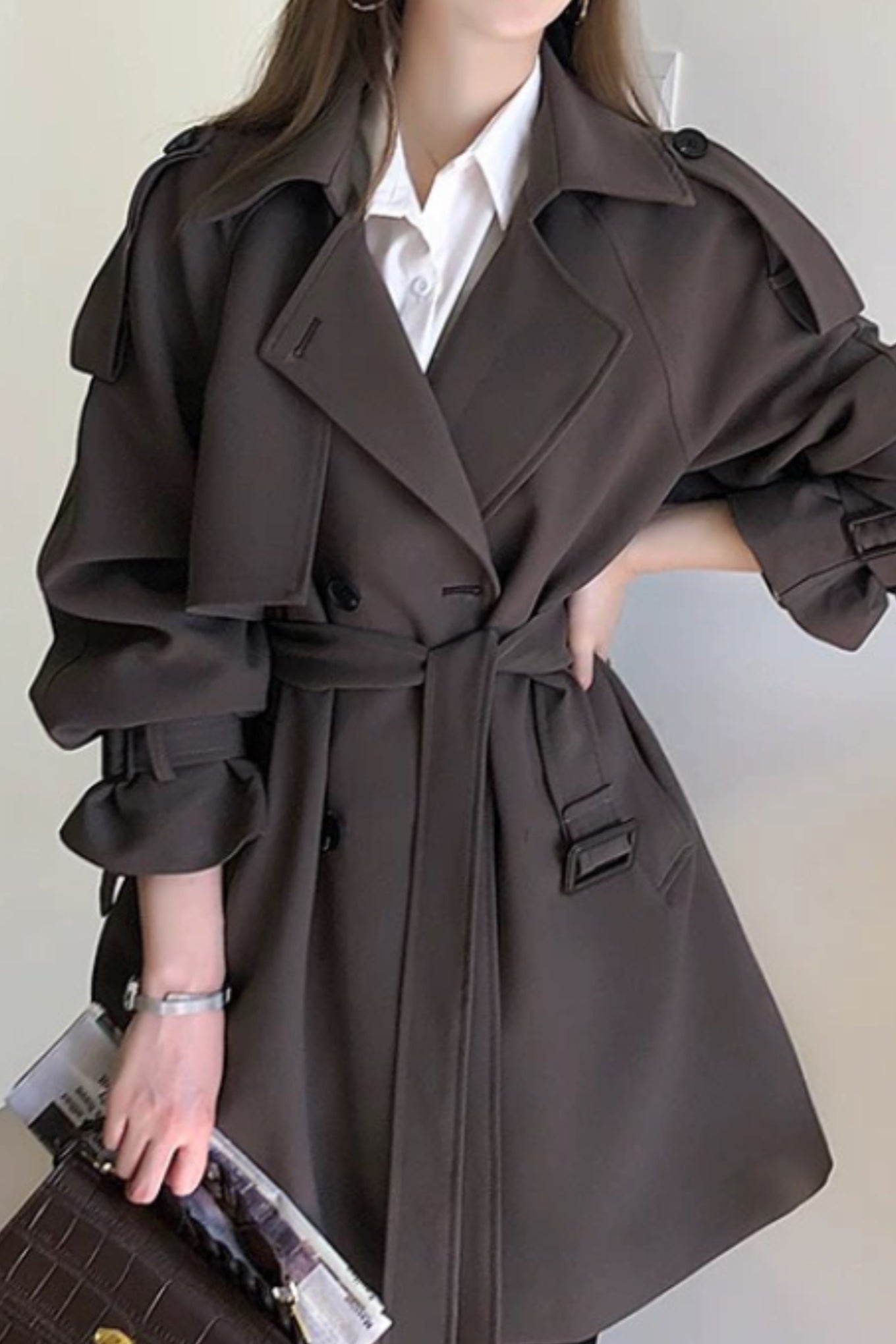 Aubrey Short Trench Coat