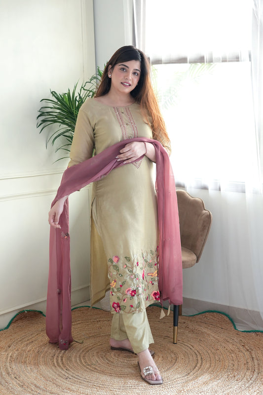 Sanaya Hand Embroidered Suit Set