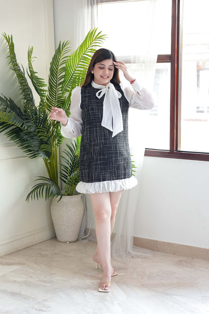 Lisa Black Frill Dress